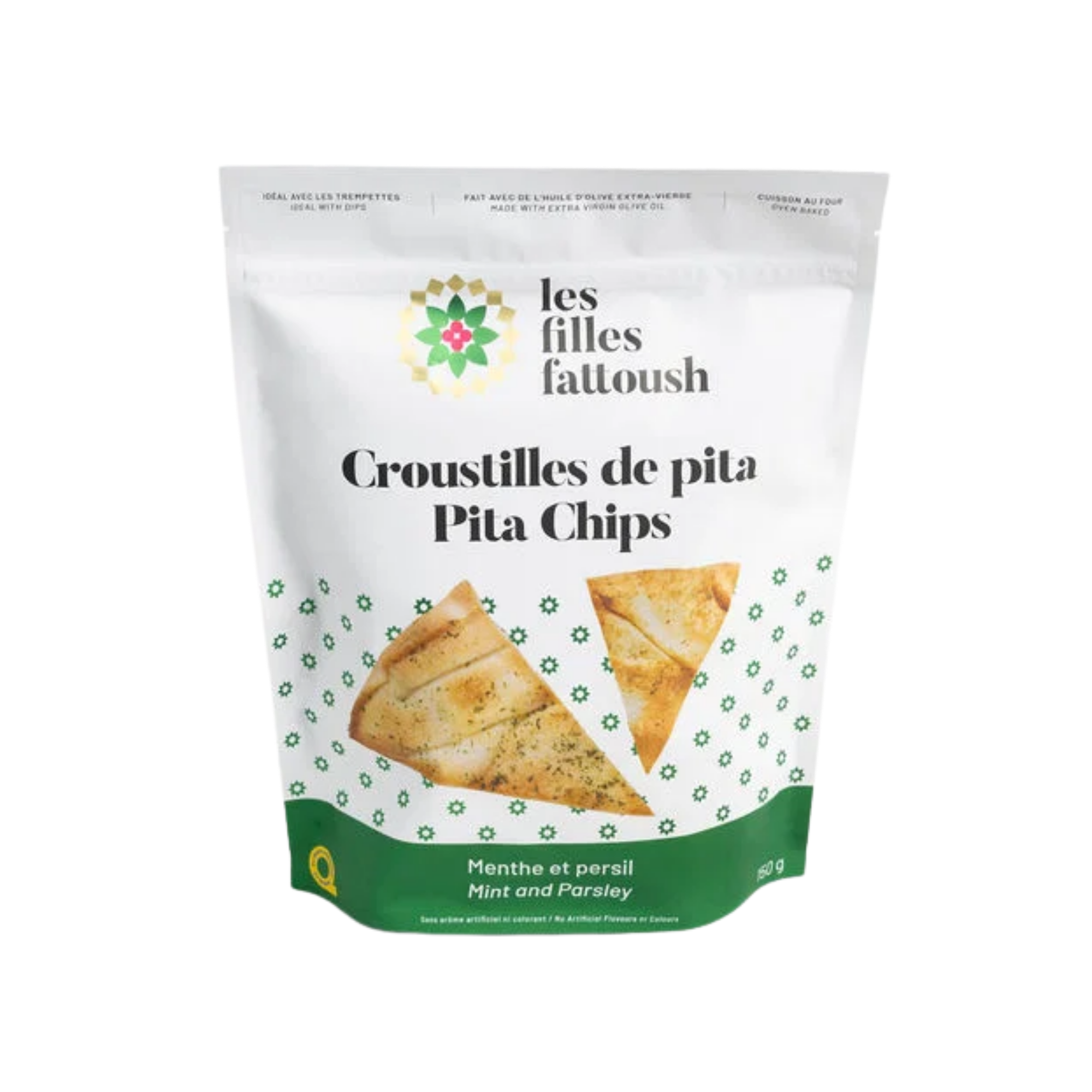 Chips de Pita à la Menthe et Persil