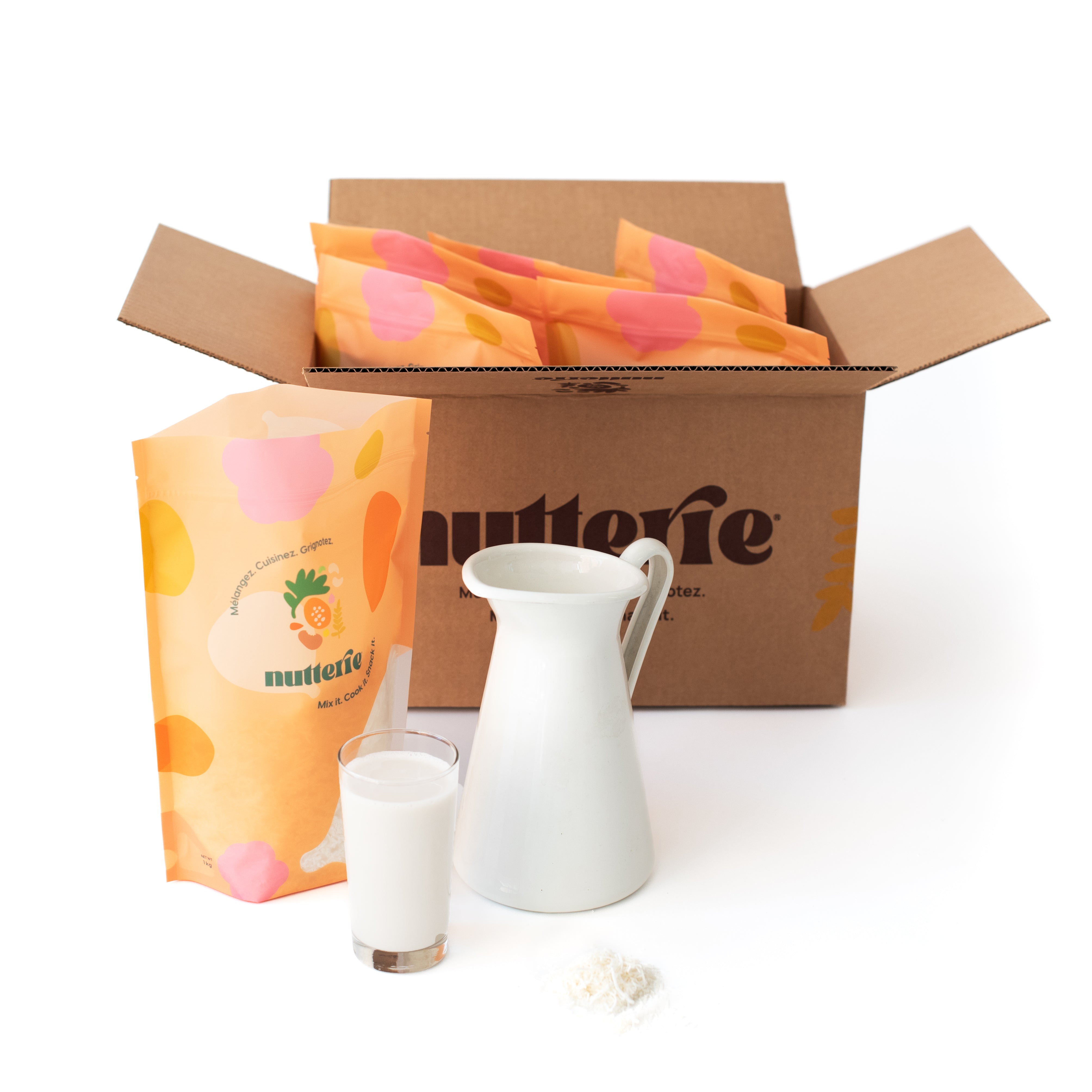 Coffret de lait de coco bio