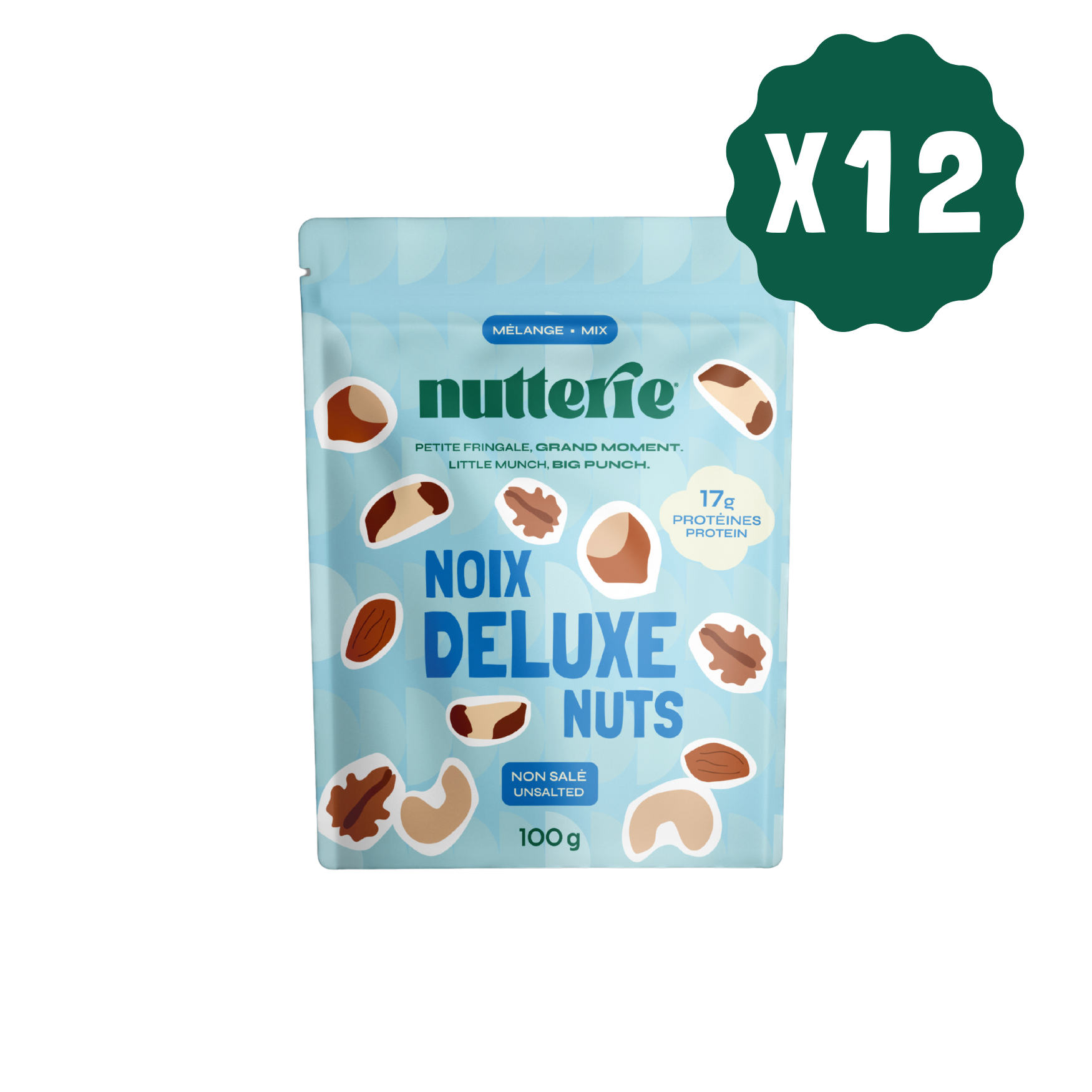 Deluxe Nuts Mix (unsalted)(100g) - CASE of 12