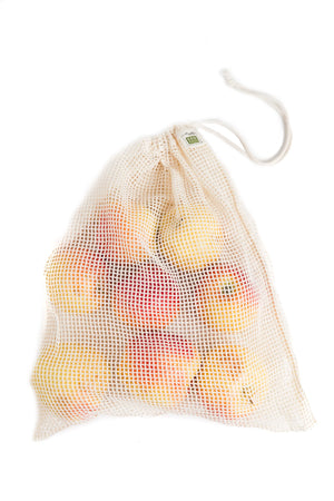 Organic Mesh Drawstring Bag Set Of 3
