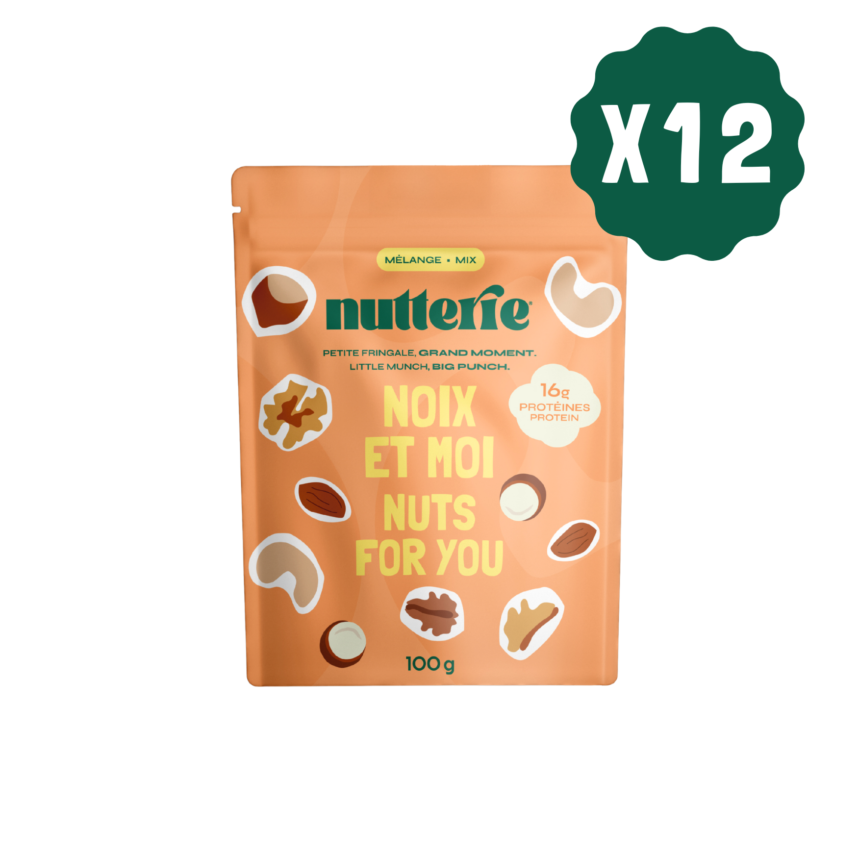 Nuts For You Mix (100g) - CASE of 12