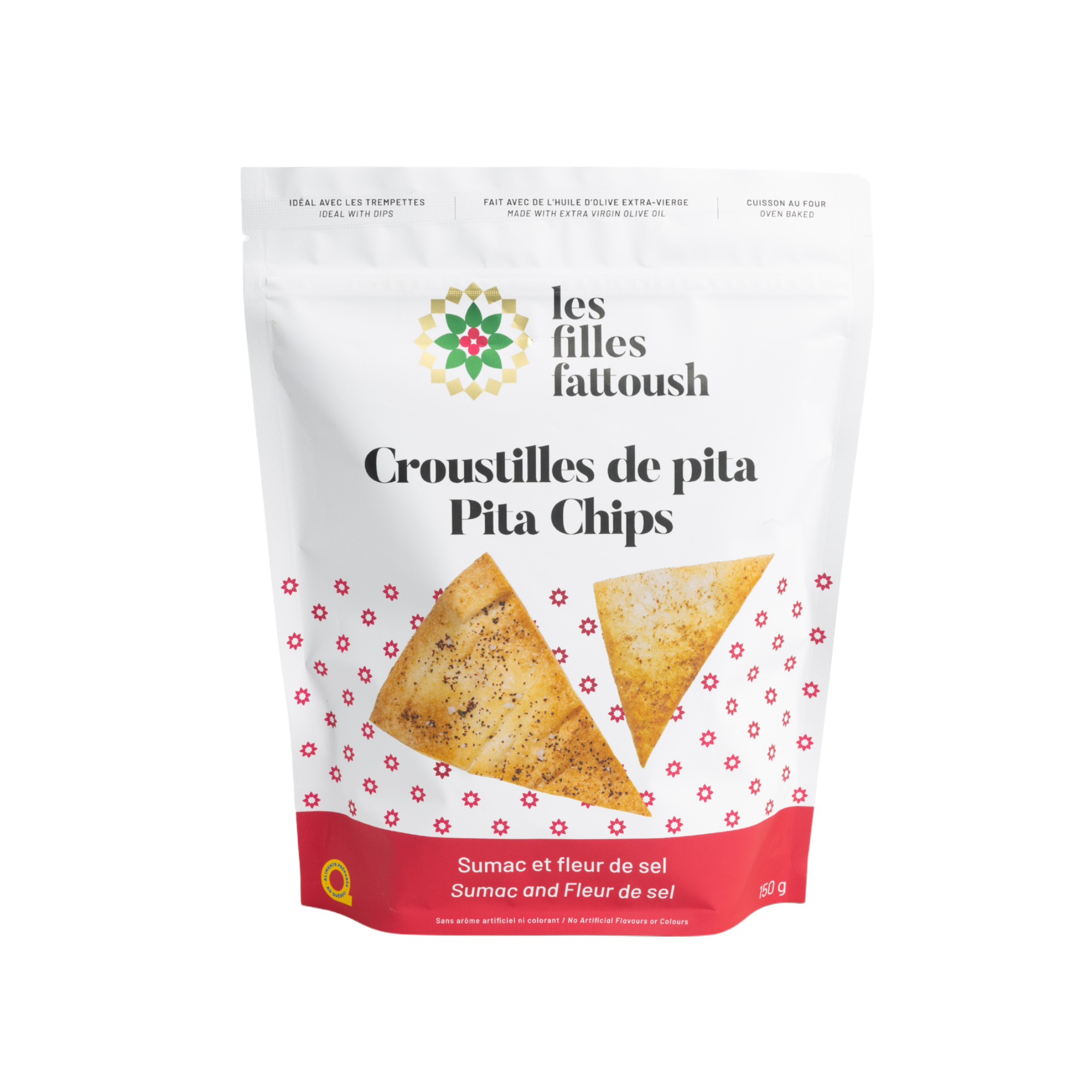 Chips de pita au sumac et fleur de sel 