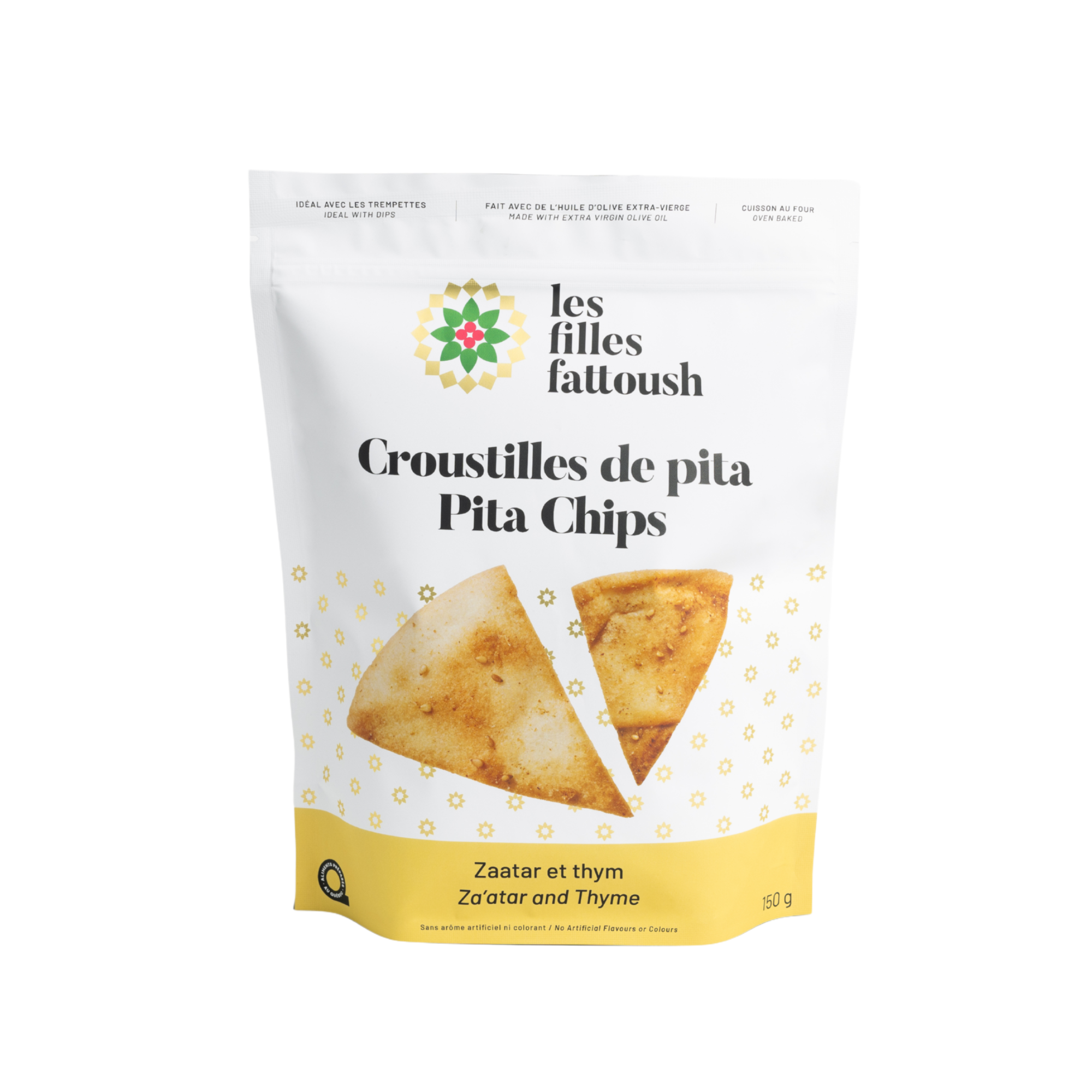 Chips de pita au zaatar et thym