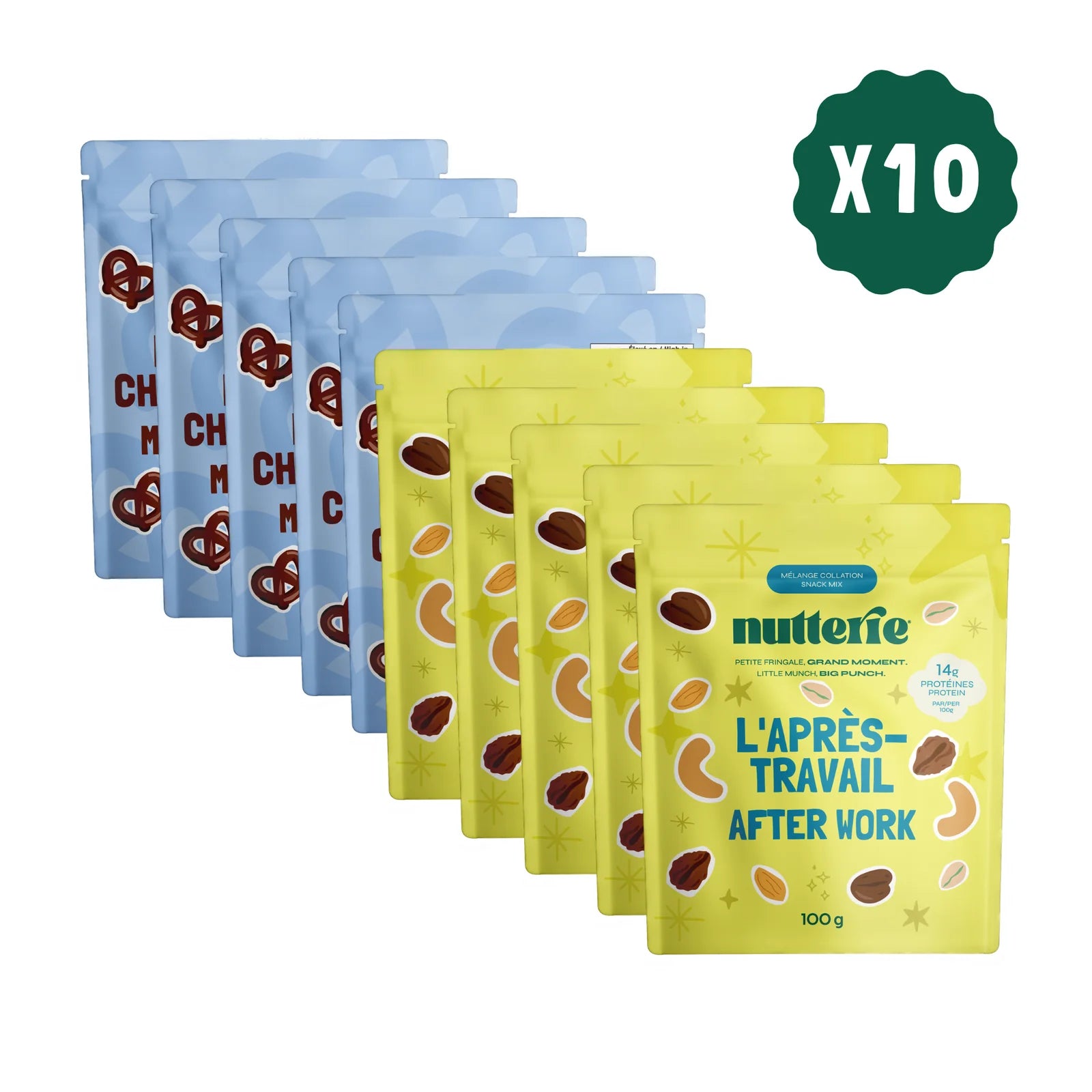 After Work & Choco Pretzel MINIS (100g) X 10 by Nutterie