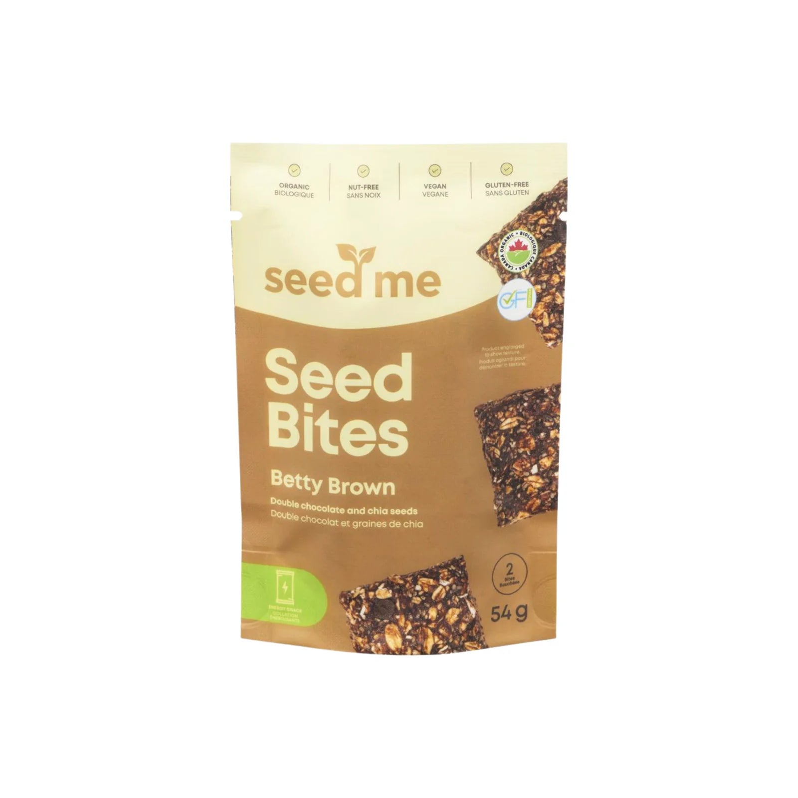 Betty Brown Seed Bite (54g) by Nutterie