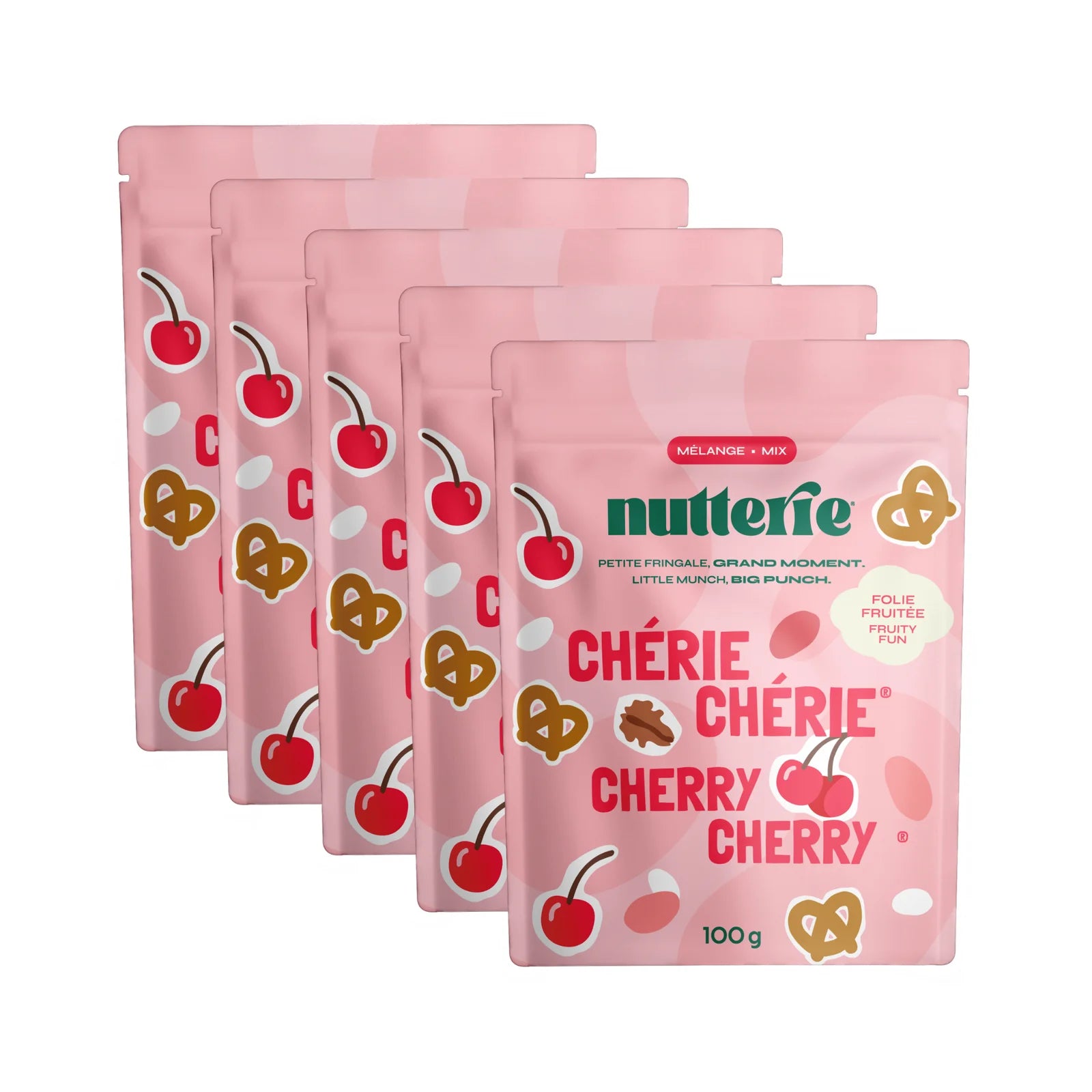 Cherry Cherry Mix (100g) X 5 by Nutterie