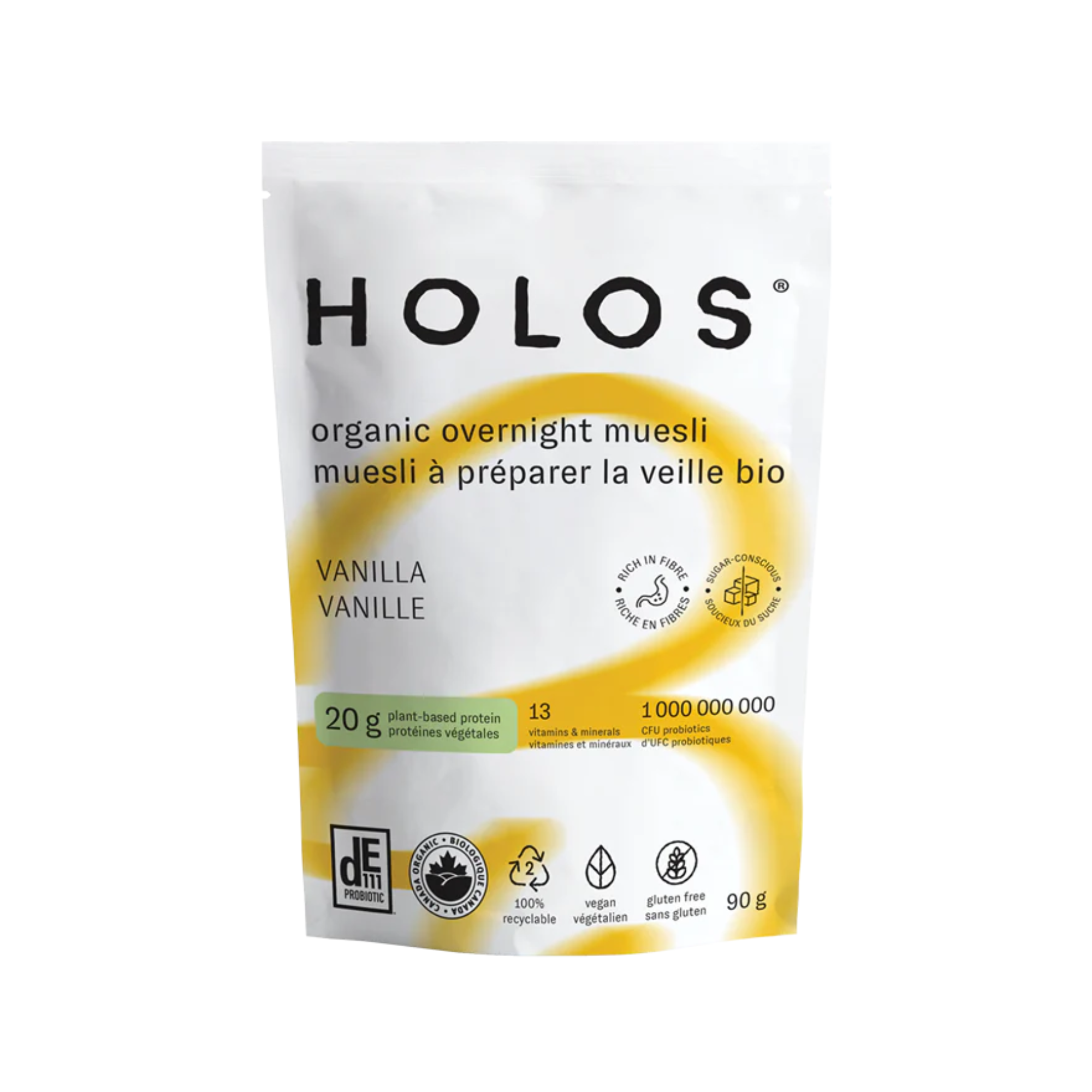 Muesli à préparer la veille bio à la Vanille