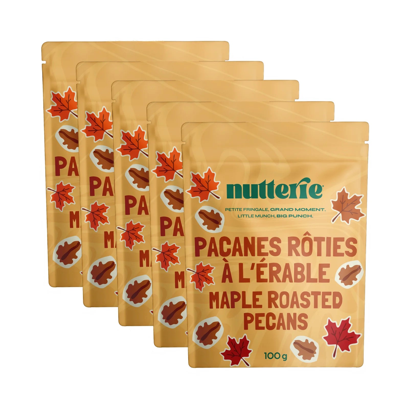 Maple Roasted Pecans (100g) X 5 by Nutterie