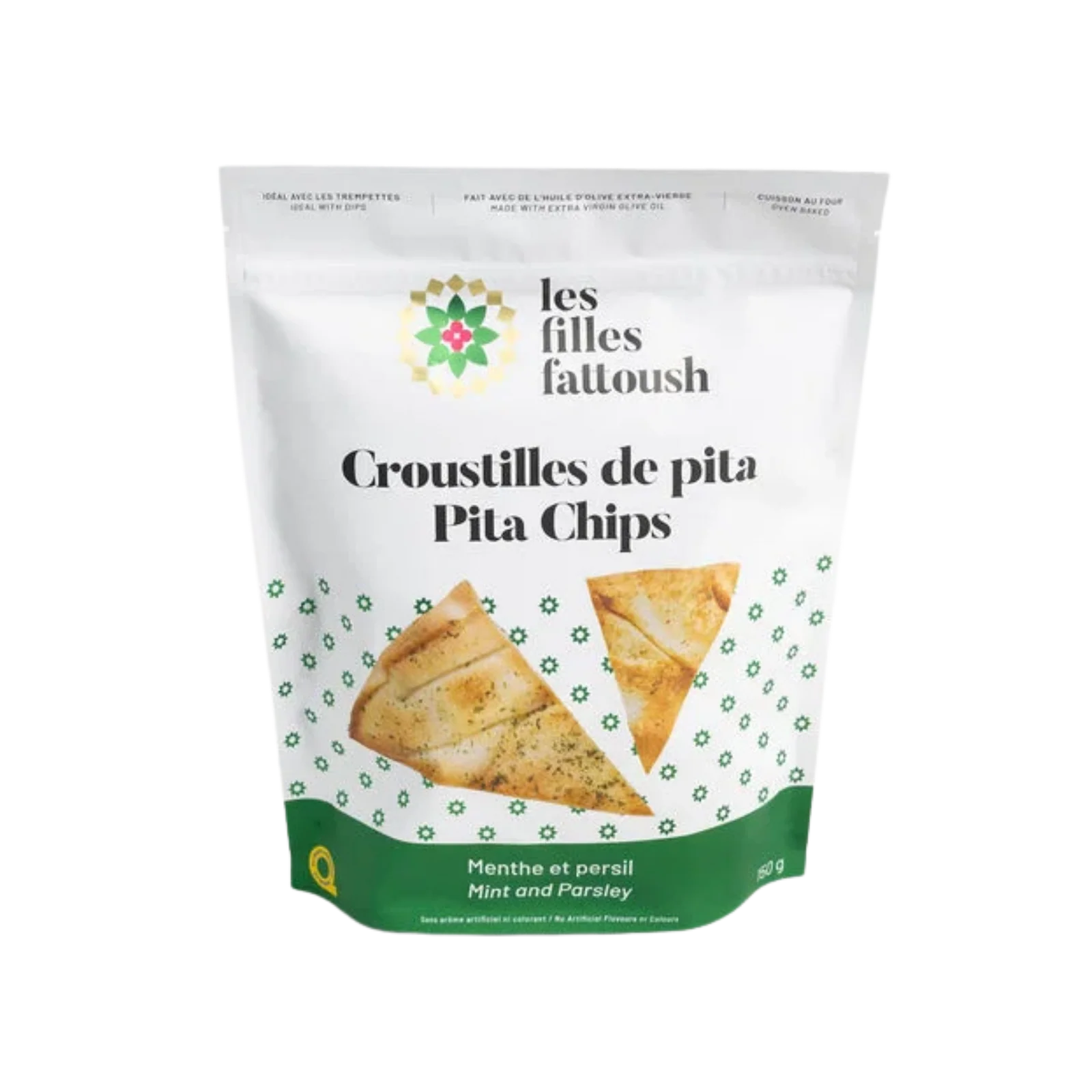 Mint and Parsley Pita Chips by Nutterie