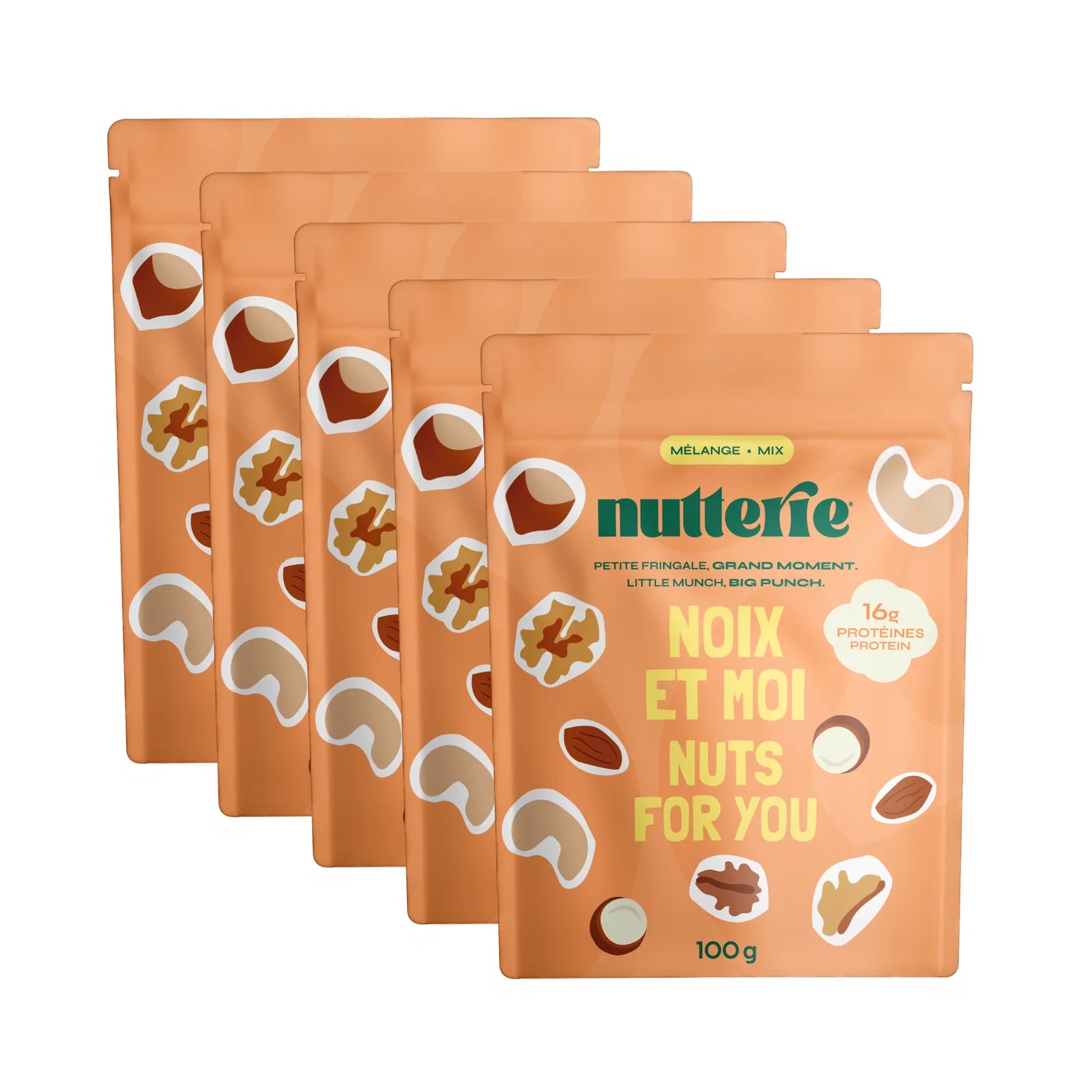 Nuts For You Mix (100g) X 5 by Nutterie