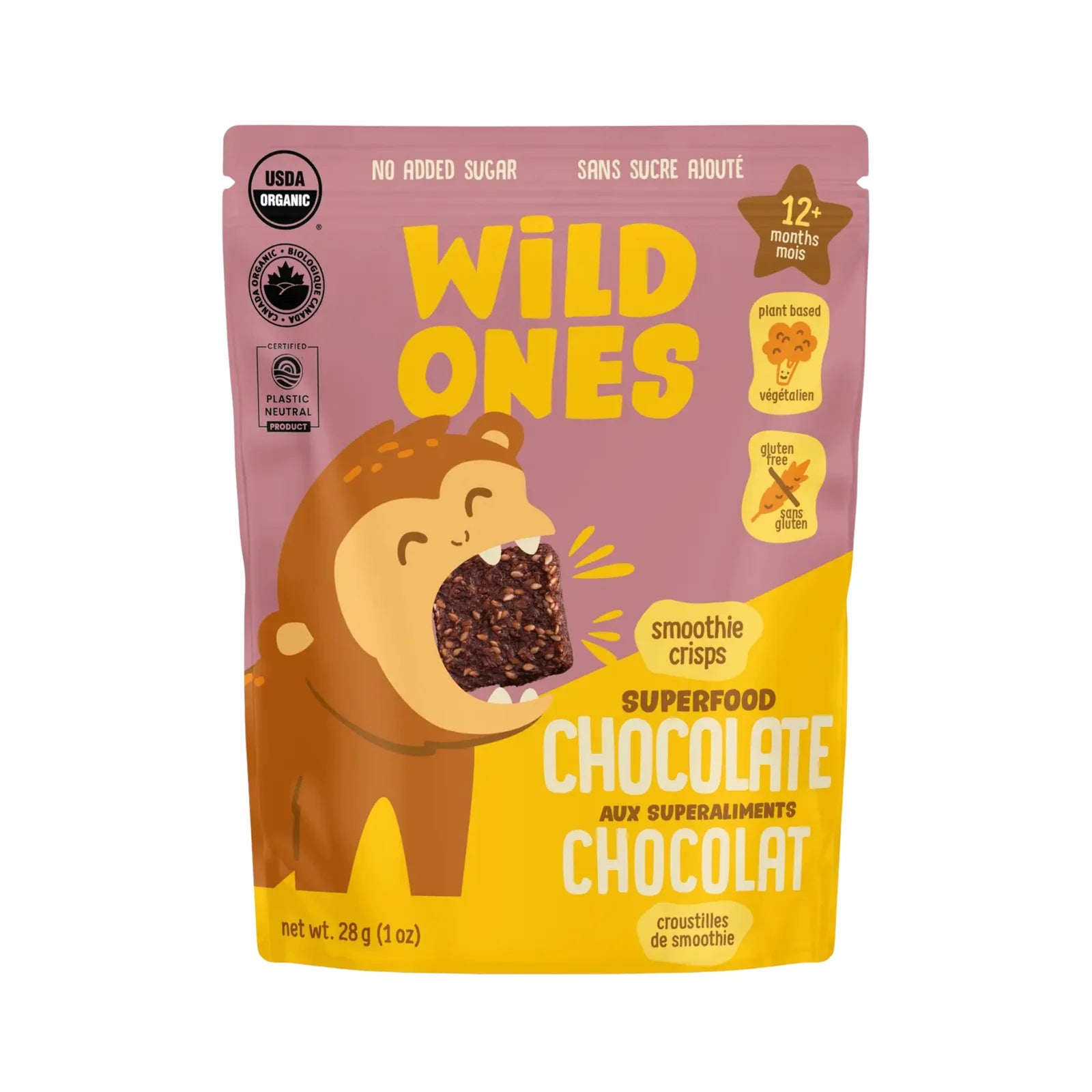 Organic Chocolate Superfood Smoothie Crisps (28g) by Nutterie
