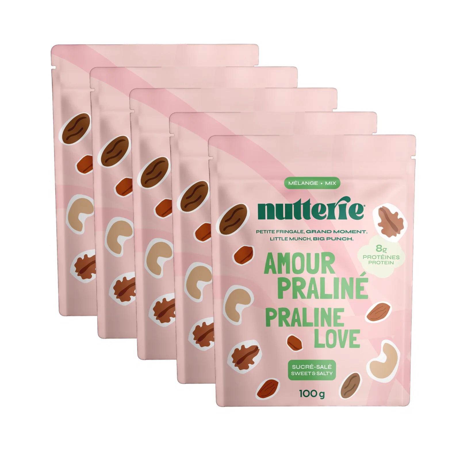 Praline Love Mix (100g) X 5 by Nutterie