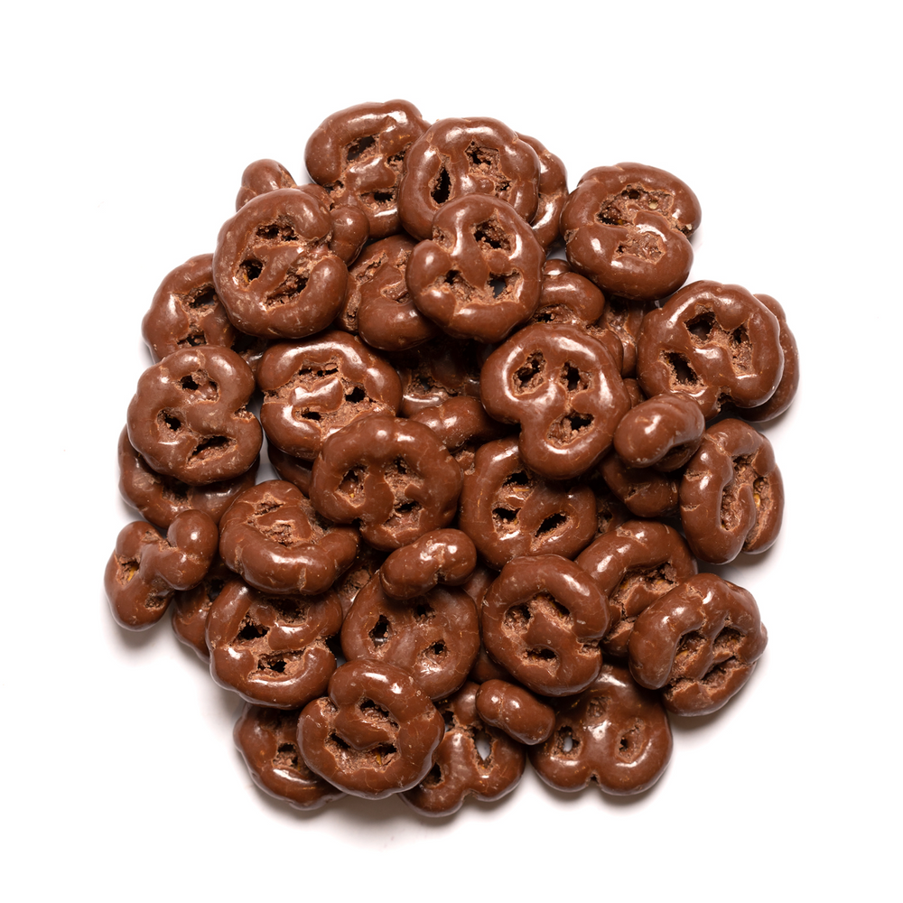 Milk chocolate pretzels